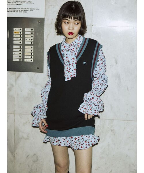 jouetie（ジュエティ）の「アシメギャザーチュニックブラウス（シャツ/ブラウス・レディース・アイボリー/ブラック/ピンク/ブルー/その他1・MEDIUM）」の8枚目の写真