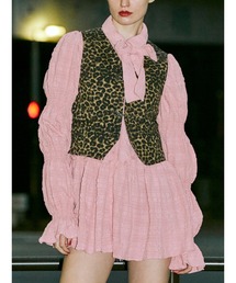 アシメギャザーチュニックブラウス