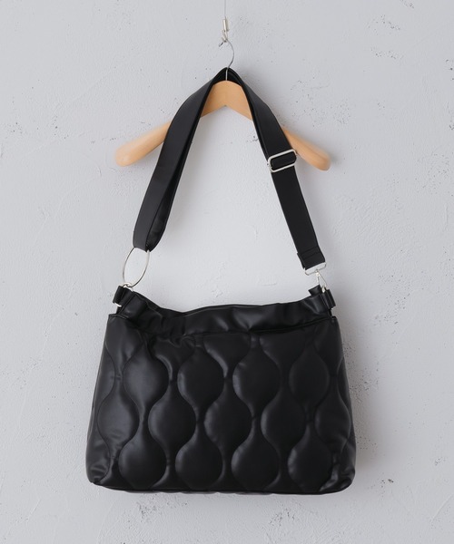 epnok（エプノック）の「キルティングショルダーBAG（ショルダーバッグ・メンズ・ブラック/ブラック系その他/ブラウン・FREE）」の2枚目の写真