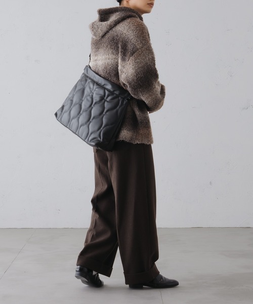 epnok（エプノック）の「キルティングショルダーBAG（ショルダーバッグ・メンズ・ブラック/ブラック系その他/ブラウン・FREE）」の8枚目の写真