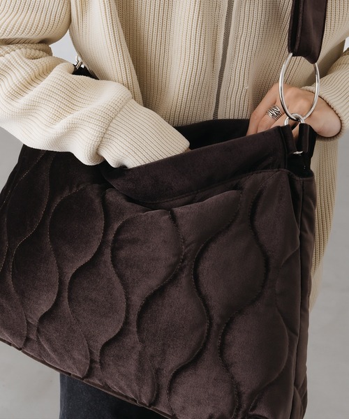epnok（エプノック）の「キルティングショルダーBAG（ショルダーバッグ・メンズ・ブラック/ブラック系その他/ブラウン・FREE）」の7枚目の写真