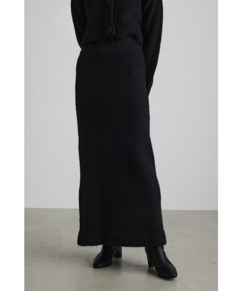 ミックスニットロングスカート