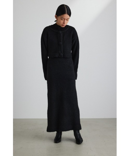 ミックスニットロングスカート