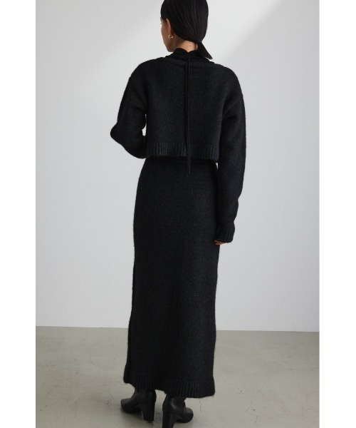 ミックスニットロングスカート