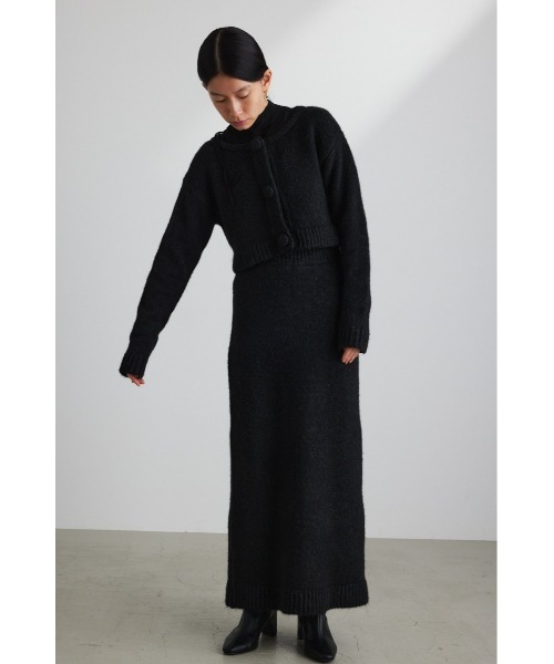 ミックスニットロングスカート