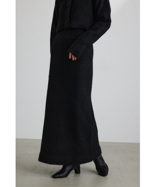 ミックスニットロングスカート