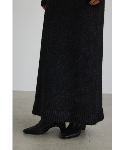 ミックスニットロングスカート