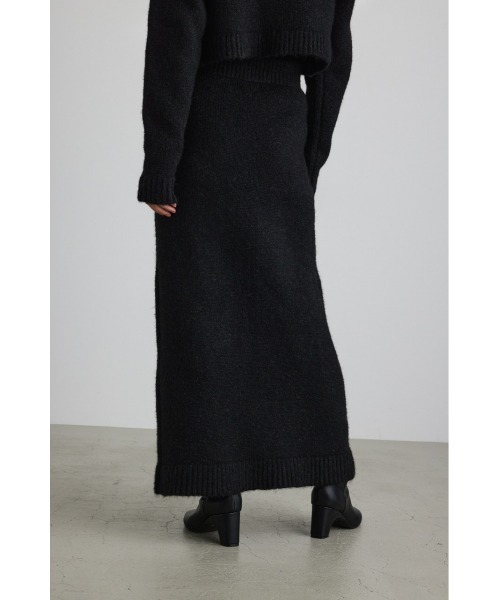 ミックスニットロングスカート