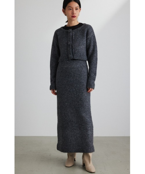 ミックスニットロングスカート
