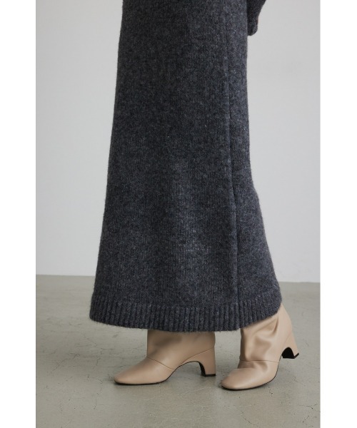 ミックスニットロングスカート