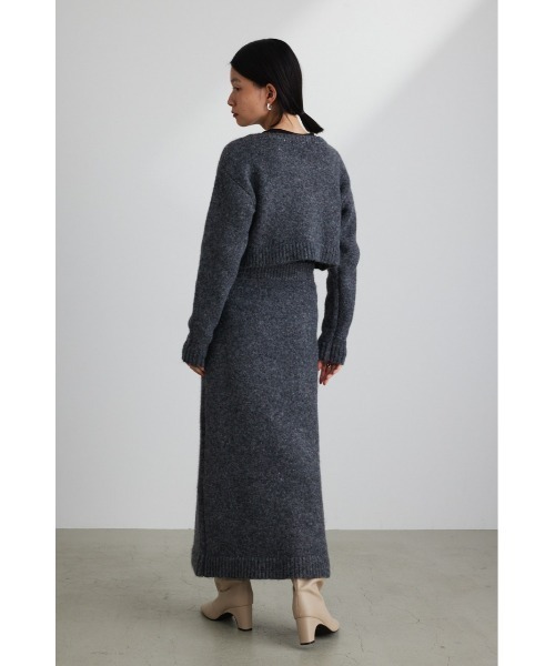 ミックスニットロングスカート