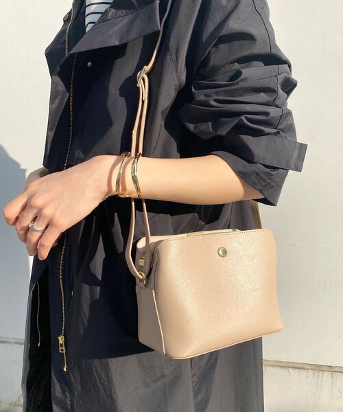 OPAQUE.CLIP(オペークドットクリップ)の「◆スクエアボックスミニショルダーバッグ(ショルダーバッグ・レディース・ベージュ/ライトグリーン/ブラック・00)」の18枚目の写真