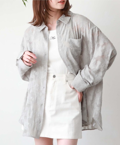 archives(アルシーヴ)の「シアージャガードシャツ(シャツ/ブラウス・レディース・ブルー/ブラック/アイボリー/グリーン・MEDIUM)」の3枚目の写真