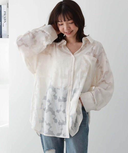 archives(アルシーヴ)の「シアージャガードシャツ(シャツ/ブラウス・レディース・ブルー/ブラック/アイボリー/グリーン・MEDIUM)」の10枚目の写真