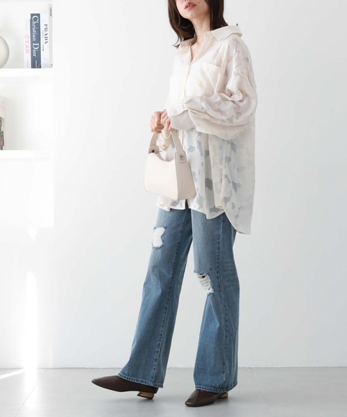 archives(アルシーヴ)の「シアージャガードシャツ(シャツ/ブラウス・レディース・ブルー/ブラック/アイボリー/グリーン・MEDIUM)」の15枚目の写真