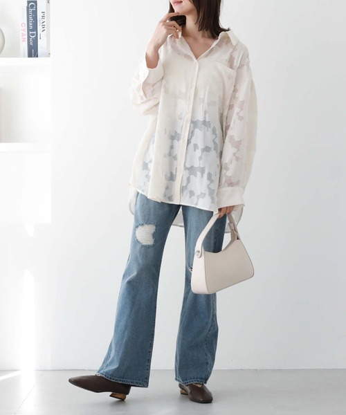 archives(アルシーヴ)の「シアージャガードシャツ(シャツ/ブラウス・レディース・ブルー/ブラック/アイボリー/グリーン・MEDIUM)」の16枚目の写真