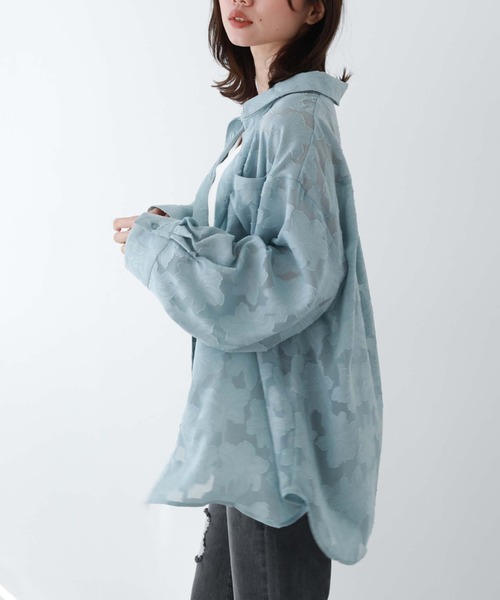 archives(アルシーヴ)の「シアージャガードシャツ(シャツ/ブラウス・レディース・ブルー/ブラック/アイボリー/グリーン・MEDIUM)」の19枚目の写真