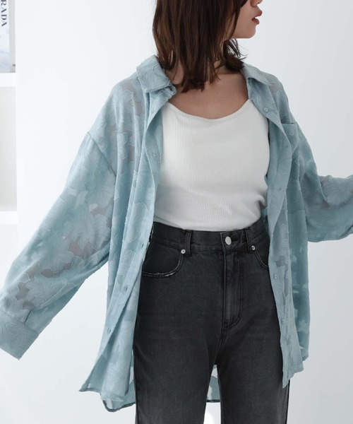 archives(アルシーヴ)の「シアージャガードシャツ(シャツ/ブラウス・レディース・ブルー/ブラック/アイボリー/グリーン・MEDIUM)」の21枚目の写真