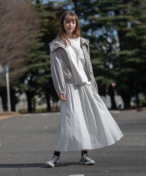 OUTDOOR PRODUCTS APPAREL（アウトドアプロダクツアパレル）の「ショート丈　バルーンスリーブ　マウンテンパーカー（マウンテンパーカー・レディース・ブラック/カーキ/ライトベージュ/アイボリー・MEDIUM）」の21枚目の写真