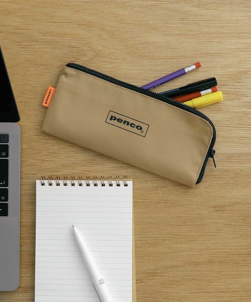 PENCO（ペンコ）の「penco ペンコ フラットペンケース フラットポーチ スクエア 筆箱（ステーショナリー・メンズ・ネイビー/オレンジ/ベージュ/ブラック/ダークグリーン・FREE）」の20枚目の写真