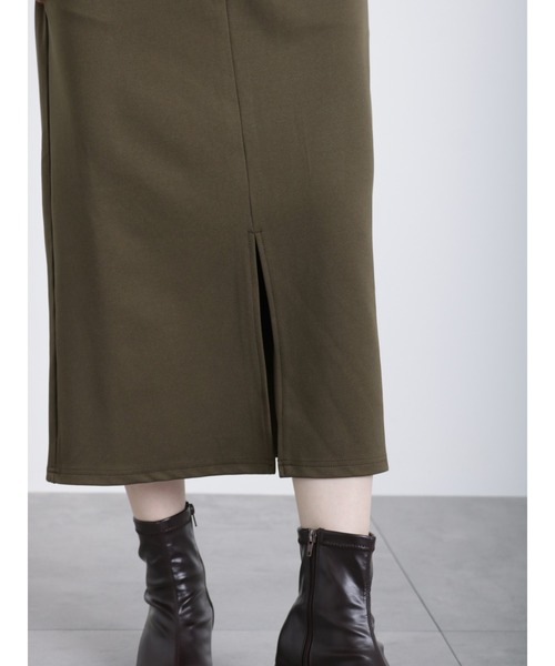 Samansa Mos2 blue(サマンサモスモスブルー)の「Vネックジャンスカ(ワンピース・レディース・ブラック/ダークブラウン/モカ・フリ-)」の15枚目の写真