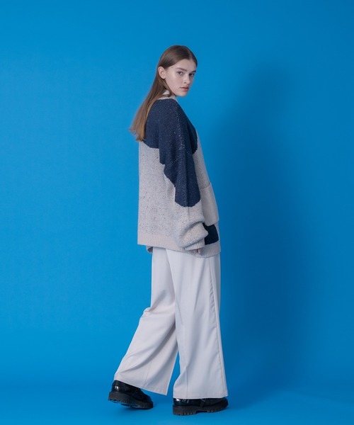 ONCILY（オンシェリー）の「MIX PATTERN LOOSE CARDIGAN / ミックスルーズカーディガン（カーディガン/ボレロ・メンズ・ネイビー/グリーン/ブルー/グレー・MEDIUM/LARGE）」の15枚目の写真