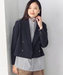 COMME CA ISM（コムサイズム）の「Ｗブレスト ショート ジャケット（テーラードジャケット）」