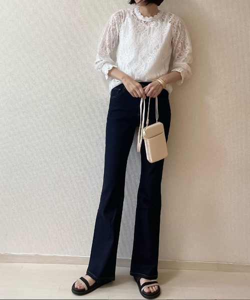 Girly Doll(ガーリードール)の「レースブラウス(シャツ/ブラウス・レディース・ホワイト/ベージュ/ブラック・L/M)」の18枚目の写真