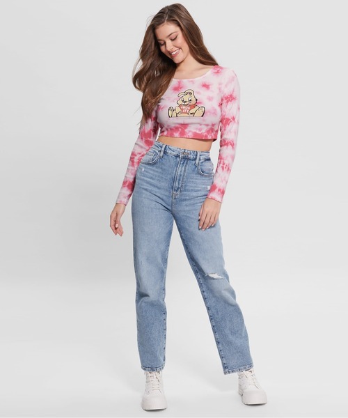 Guess（ゲス）の「GUESS X BRANDALISED(R) WITH GRAFFITI BY BANKSY L/S Bunny Rib Top（その他トップス・レディース・エメラルド/ピンク・X-SMALL/MEDIUM/SMALL）」の17枚目の写真