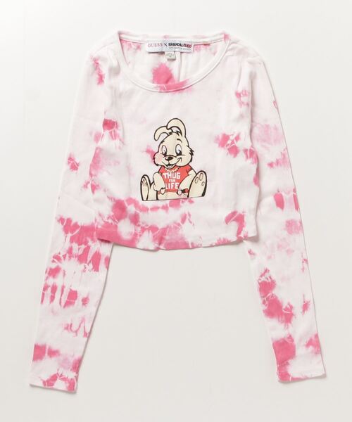 Guess（ゲス）の「GUESS X BRANDALISED(R) WITH GRAFFITI BY BANKSY L/S Bunny Rib Top（その他トップス・レディース・エメラルド/ピンク・X-SMALL/MEDIUM/SMALL）」の18枚目の写真