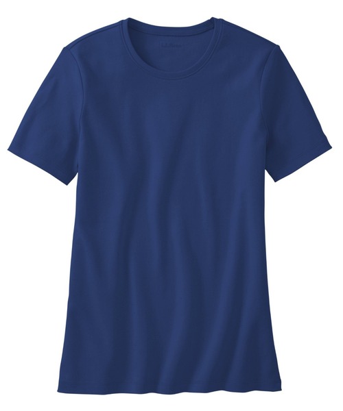 L.L.Bean(エルエルビーン)の「エル・エル・ビーン・ティ、半袖 クルーネック 米国フィット・レギュラー(Tシャツ/カットソー・レディース・ラベンダー/ホワイト/ピンク/ブルー/ブラック/ネイビー/パープル系・SMALL/MEDIUM/LARGE/X-SMALL)」の3枚目の写真
