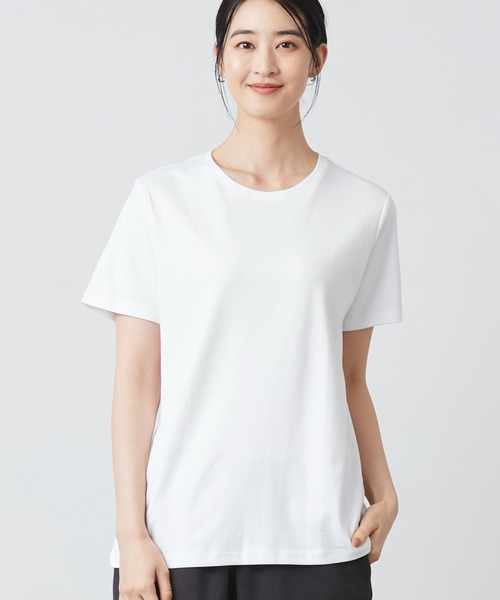 L.L.Bean(エルエルビーン)の「エル・エル・ビーン・ティ、半袖 クルーネック 米国フィット・レギュラー(Tシャツ/カットソー・レディース・ラベンダー/ホワイト/ピンク/ブルー/ブラック/ネイビー/パープル系・SMALL/MEDIUM/LARGE/X-SMALL)」の1枚目の写真