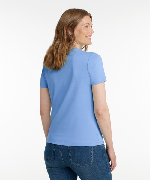 L.L.Bean(エルエルビーン)の「エル・エル・ビーン・ティ、半袖 クルーネック 米国フィット・レギュラー(Tシャツ/カットソー・レディース・ラベンダー/ホワイト/ピンク/ブルー/ブラック/ネイビー/パープル系・SMALL/MEDIUM/LARGE/X-SMALL)」の14枚目の写真