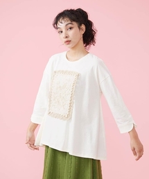 Jocomomola | 切手パーツ チュニックTシャツ(Tシャツ/カットソー)