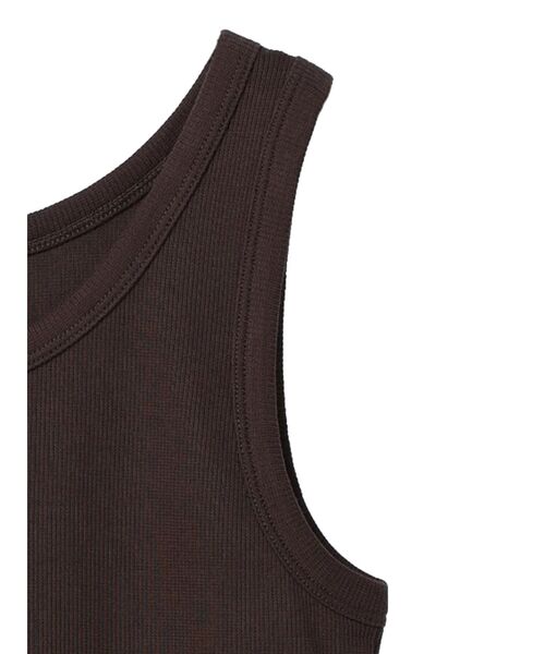 AMERICAN HOLIC(アメリカンホリック)の「Daily!テレコタンクトップ1(インナーウェア/肌着・レディース・アイボリー/ブラック/ブラウン・M/L)」の22枚目の写真