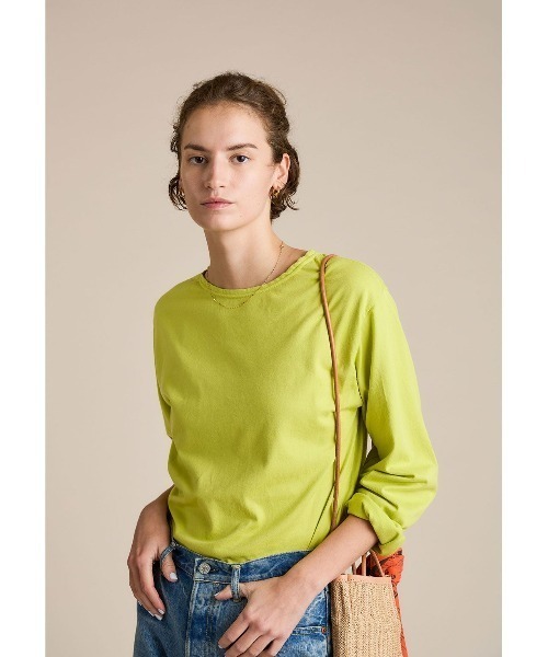 THE SHINZONE（ザ　シンゾーン）の「THE SHINZONE COLOR LONG TEE 22MMSCU01（Tシャツ/カットソー・レディース・ピンク/ライトグリーン/ブルー・FREE）」の2枚目の写真