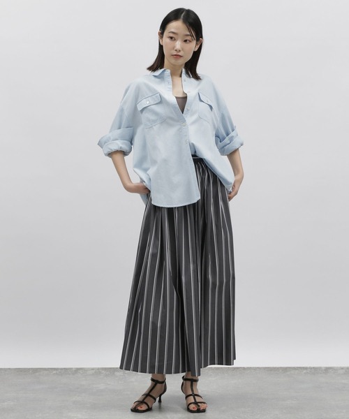LAKOLE（ラコレ）の「ダンガリーダブルポケットシャツ / 185866（シャツ/ブラウス・レディース・ライトブルー/サックスブルー・MEDIUM/SMALL）」の15枚目の写真