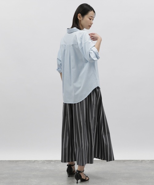 LAKOLE（ラコレ）の「ダンガリーダブルポケットシャツ / 185866（シャツ/ブラウス・レディース・ライトブルー/サックスブルー・MEDIUM/SMALL）」の5枚目の写真