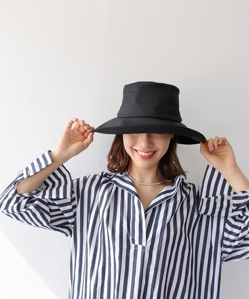 Three Four Time（ｽﾘｰﾌｫｰﾀｲﾑ）の「ポークパイハット（ハット・レディース・グリーン/ブラック/ベージュ・FREE）」の2枚目の写真