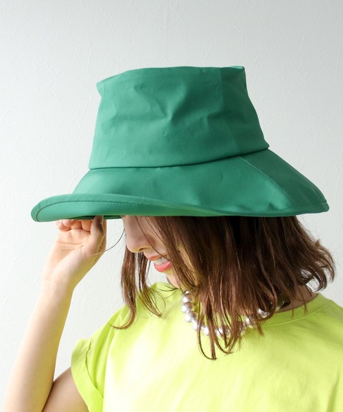 Three Four Time（ｽﾘｰﾌｫｰﾀｲﾑ）の「ポークパイハット（ハット・レディース・グリーン/ブラック/ベージュ・FREE）」の4枚目の写真