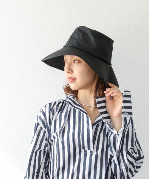 Three Four Time（ｽﾘｰﾌｫｰﾀｲﾑ）の「ポークパイハット（ハット・レディース・グリーン/ブラック/ベージュ・FREE）」の7枚目の写真