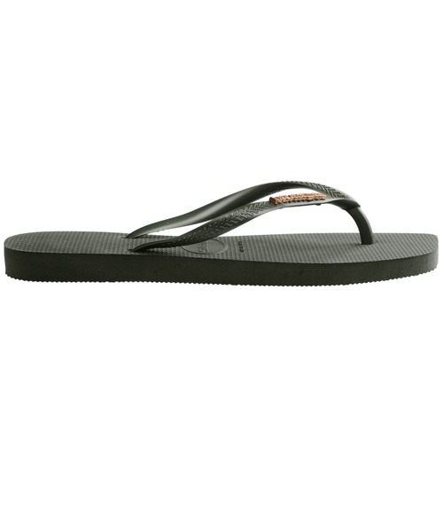 havaianas（ハワイアナス）の「havaianas (ハワイアナス) / Slim Square Logo Metallic サンダル ラバービーチサンダル（サンダル・レディース・ピンク系/ブラック/ゴールド系/カーキ/オリーブ/レッド系/ゴールド系1/ブラック系/パープル系その他・22/23/24.5/25.5）」の16枚目の写真
