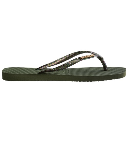 havaianas（ハワイアナス）の「havaianas (ハワイアナス) / Slim Square Logo Metallic サンダル ラバービーチサンダル（サンダル・レディース・ピンク系/ブラック/ゴールド系/カーキ/オリーブ/レッド系/ゴールド系1/ブラック系/パープル系その他・22/23/24.5/25.5）」の21枚目の写真