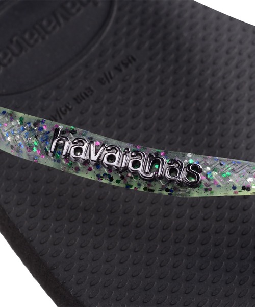 havaianas（ハワイアナス）の「havaianas (ハワイアナス) / Slim Square Logo Metallic サンダル ラバービーチサンダル（サンダル・レディース・ピンク系/ブラック/ゴールド系/カーキ/オリーブ/レッド系/ゴールド系1/ブラック系/パープル系その他・22/23/24.5/25.5）」の14枚目の写真