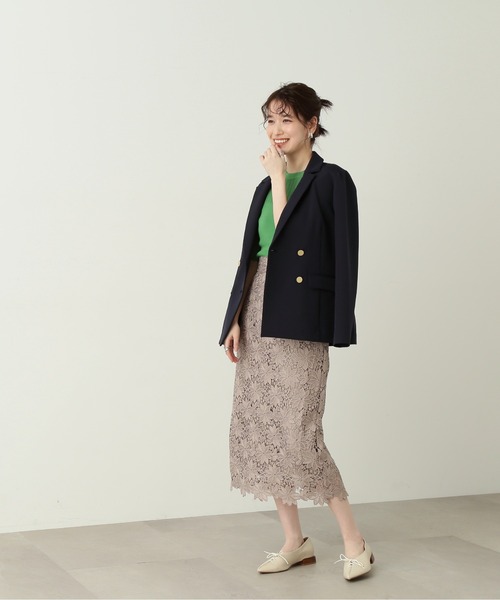 N.(N. Natural Beauty Basic)(エヌエヌナチュラルビューティーベーシック)の「◆レーヨンコットン混ビスチェ風ニット(ニット/セーター・レディース・オフホワイト/ブラック/ベージュ/グリーン/ピンク・MEDIUM)」の19枚目の写真