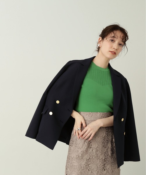 N.(N. Natural Beauty Basic)(エヌエヌナチュラルビューティーベーシック)の「◆レーヨンコットン混ビスチェ風ニット(ニット/セーター・レディース・オフホワイト/ブラック/ベージュ/グリーン/ピンク・MEDIUM)」の17枚目の写真