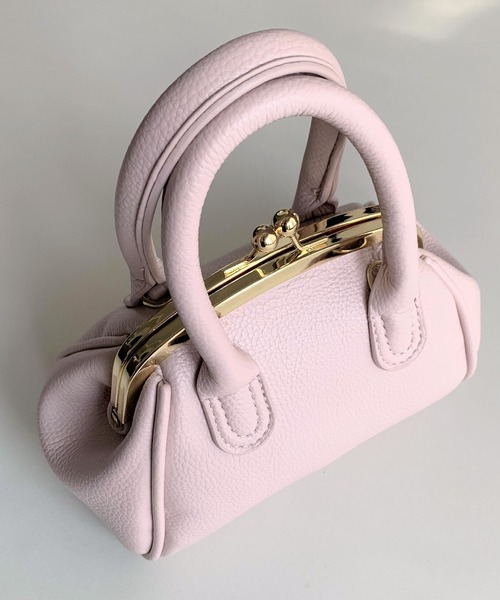 Q(キュー)の「がま口ミニバッグ(ショルダーバッグ・レディース・黄緑系/ピンクベージュ/ブラック/マスタード/アイボリー・ONE SIZE)」の9枚目の写真