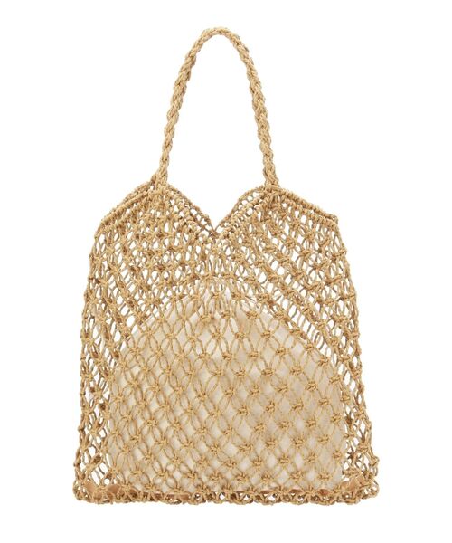 Ungrid(アングリッド)の「ペーパー編みハンドバッグ(ハンドバッグ・レディース・キャメル/オレンジ・FREE)」の7枚目の写真