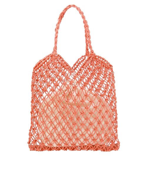 Ungrid(アングリッド)の「ペーパー編みハンドバッグ(ハンドバッグ・レディース・キャメル/オレンジ・FREE)」の10枚目の写真