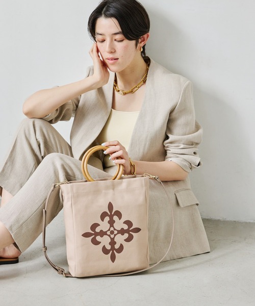 russet / マーケットバッグ/キャンバス/KHK/CE-1065// russet（ラシット）の「マーケットバッグ M(CE-1065)（トートバッグ